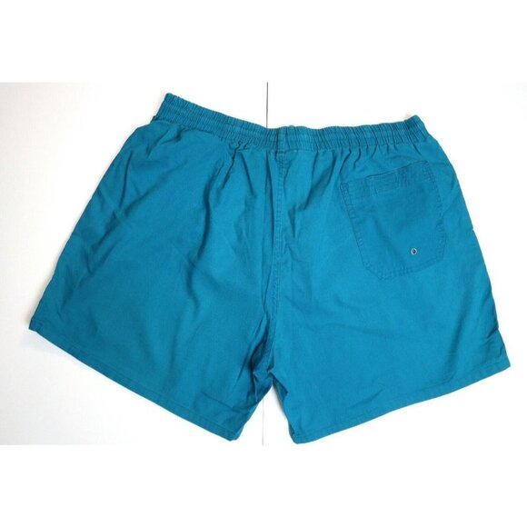 VINTAGE MEN'S BLUE SWIM TRUNKS - SWIMSUIT - BASIC EDITIONS - SIZE XL - Picture 4 of 6
